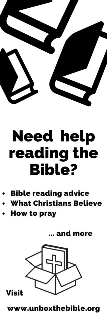 Free bookmark to download with Bible reading advice.