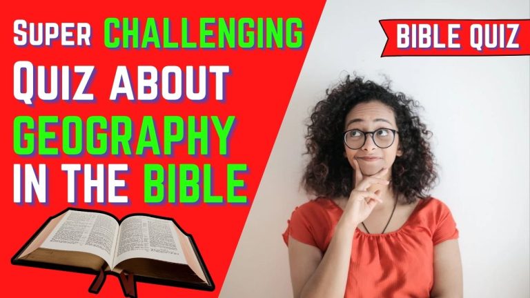 Quiz on Bible Geography